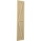 Ekena Millwork Americraft 3-Board Wood 2 Equal Panel Frmd Board-n-Batten Shutters w/Dbl Z-Bar, ARW102BF311X77NTH, PR ARW102BF311X77NTH - alternate 5